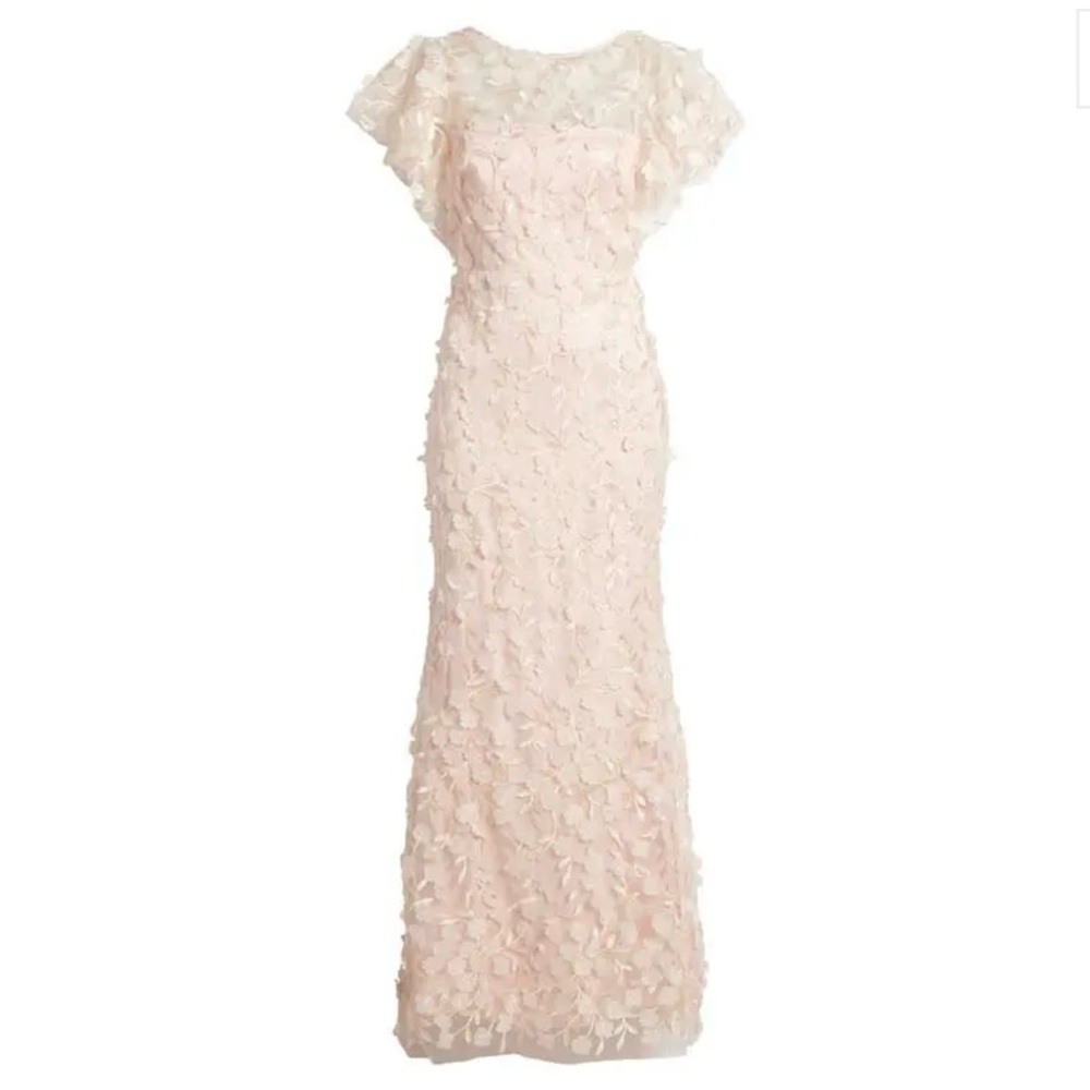 Elegant Pink Floral Dress